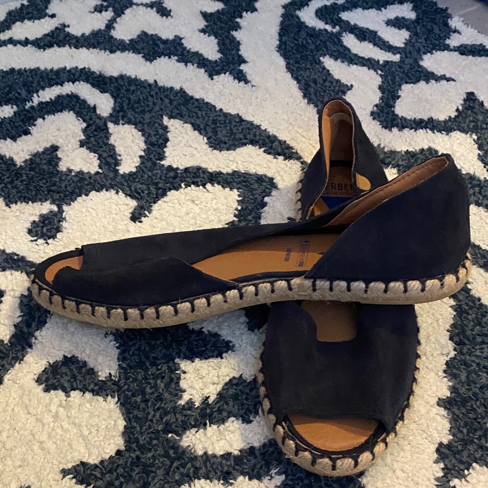 Verbenas Navy Espadrille Flats - Picture 2 of 5